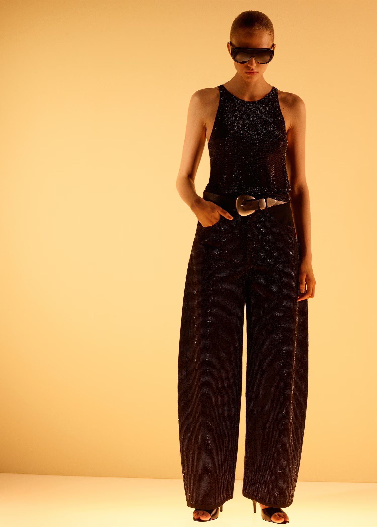 Balloon Rhinestones Jeans